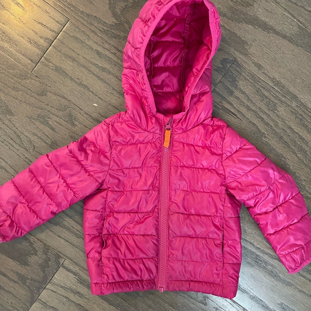 Primary Pink Puffer Jacket
